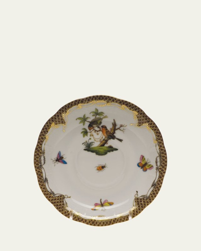 Rothschild Bird Brown Motif 10 Tea Saucer